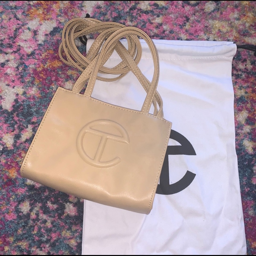 TELFAR TAN MINI SHOPPING BAG